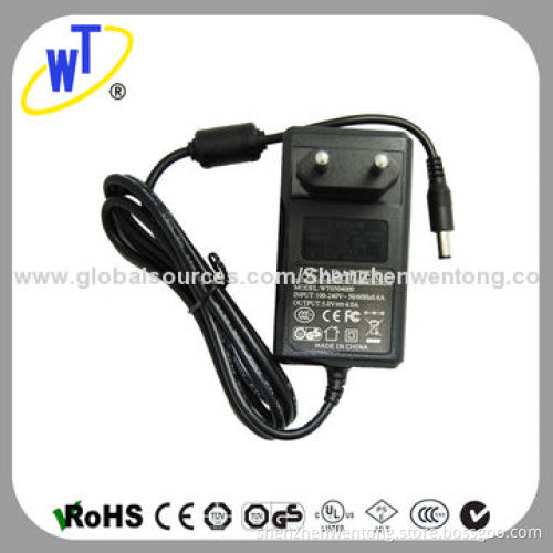 20W EU Plug Universal AC/DC Adapters with 1.2/1.5/1.8M Cord, 5.5*2.5/2.1mm Connection